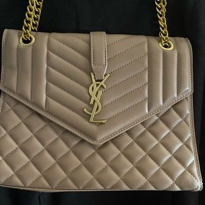 Tan quilted bag